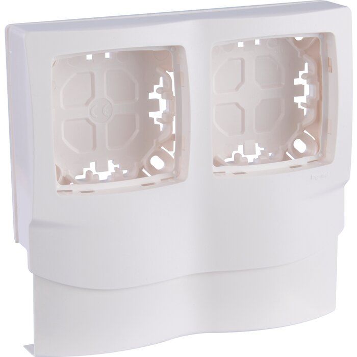 Cadre pour appareil Saillie - 2 postes - Pour moulure 12,5 mm - DLPlus - Legrand