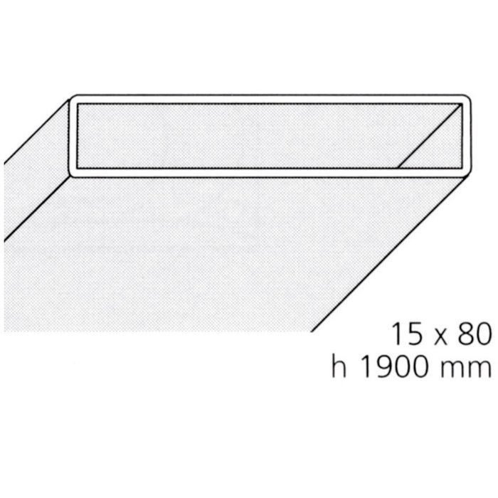 Profilé de compensation blanc - 15 x 80 mm - Lunes - Novellini