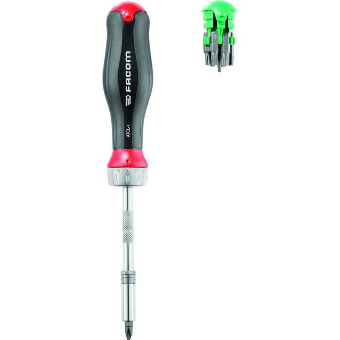 Tournevis protwist à cliquet + 15 embouts de vissage - Facom