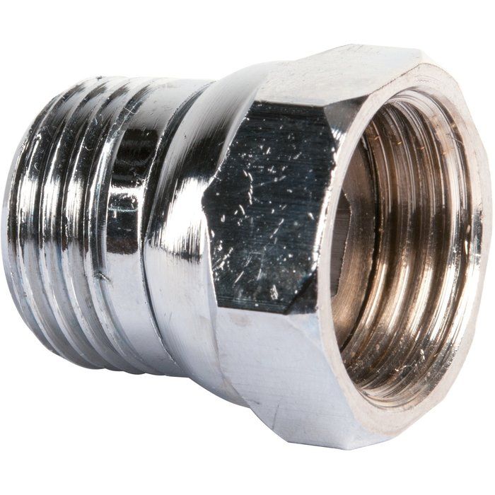 Raccord droit à écrou tournant chromé - F 1/2"- M 1/2" - Laigneau