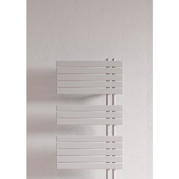Sèche-serviettes eau chaude blanc - 655 W - 550 x 1540 mm - Raccordement centré - Compatible mixte - Soul_S - Irsap