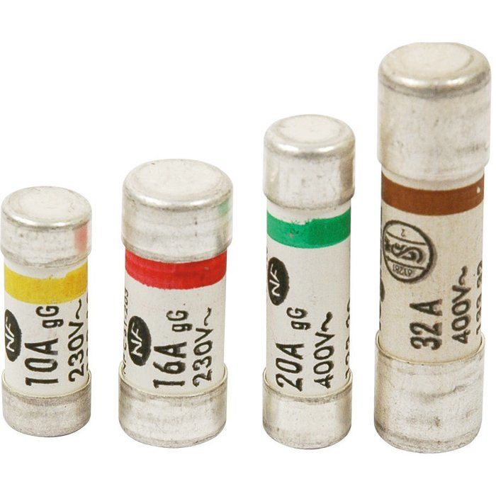 Cartouche cylindrique 230 V - 16 A - Ø 10,3 x 25,8 mm - Vendu par 10 - Legrand