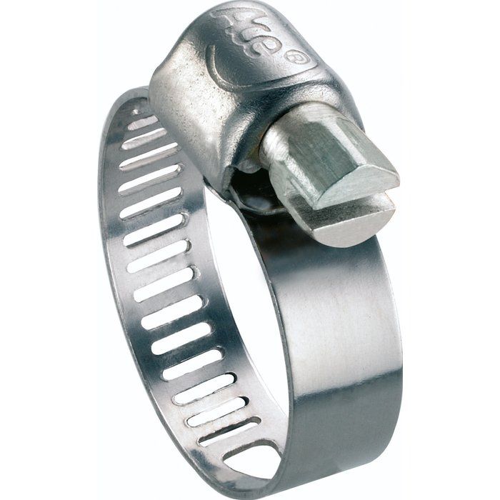 Collier bande perforée W2 inox /acier zingué - 8 mm - Serrage 24 - 36 mm - Boîte de 25 pièces - Ace