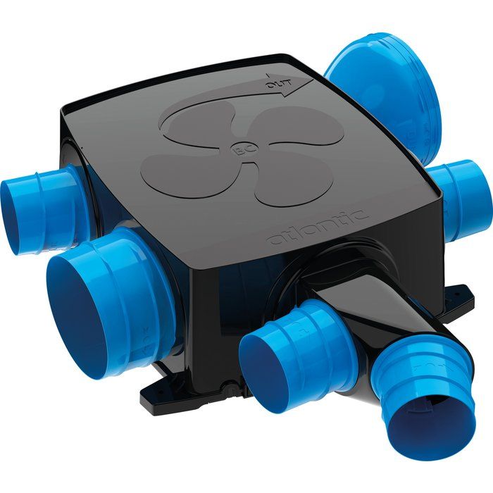 VMC simple flux hygroréglable Hygrocosy Flex Atlantic Climatisation - 230 V - 48 dB - Jusqu'à 4 sanitaires - Atlantic