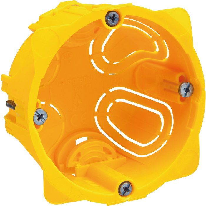 Boîte d'encastrement cloison sèche - Ø 67 x 40 mm - 1 poste - Batibox - Legrand