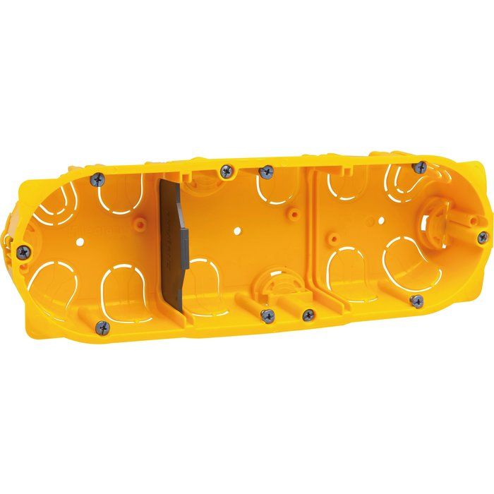 Boîte d'encastrement cloison sèche - 40 x 40 mm - 3 postes - Batibox - Legrand