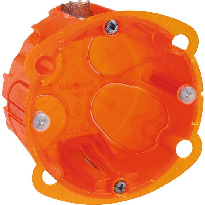 Boîte d'encastrement multimatériaux - Ø 67 x 40 mm - 1 poste - Batibox - Legrand