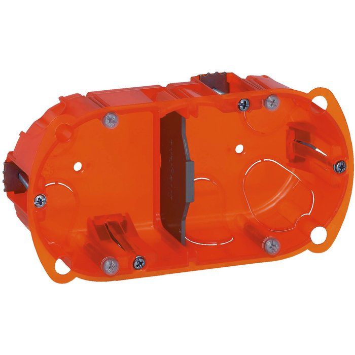 Boîte d'encastrement Batibox multimatériaux 2 postes - Legrand