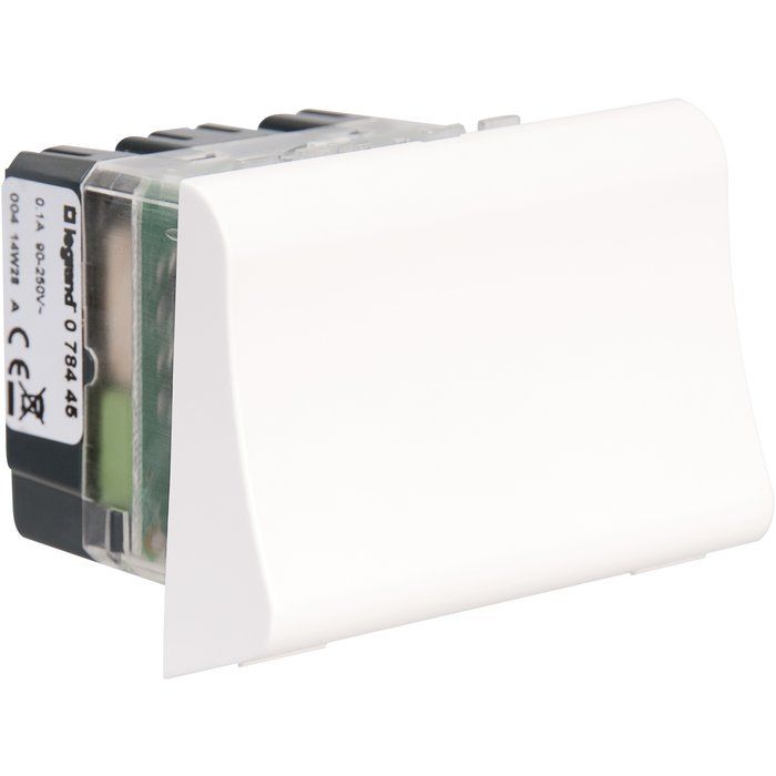 Interrupteur blanc à badge - Mosaic - Legrand