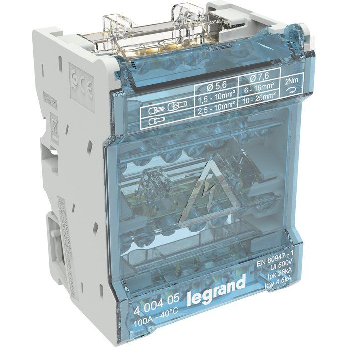 Répartiteurs modulaires à barreaux étagés - Tétrapolaire - Legrand