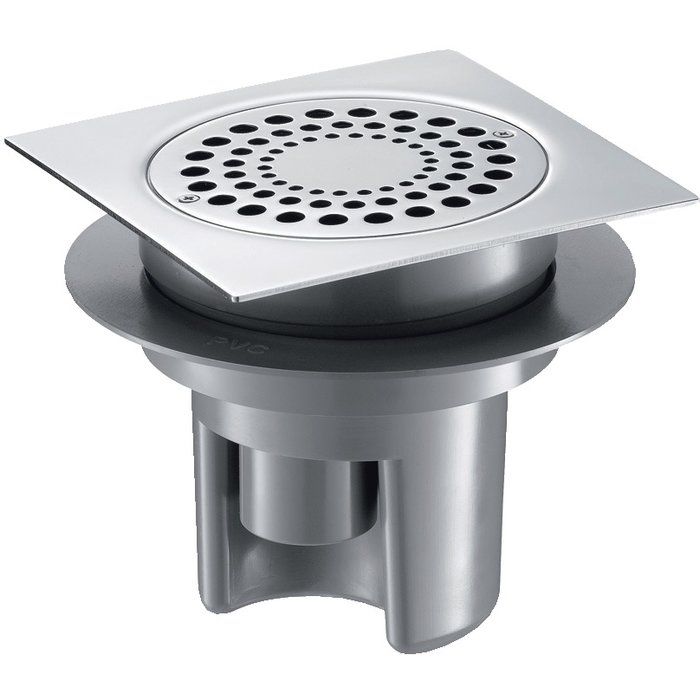 Siphon de sol à hauteur réglable - 150 x 150 mm - Delabie