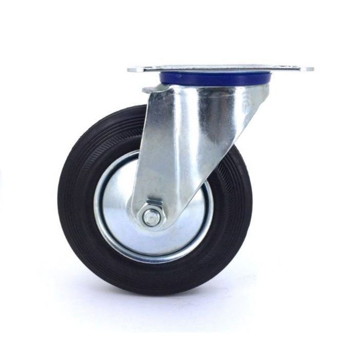 Roulette à platine pivotante - Série S2C - Caujolle - Ø125 mm