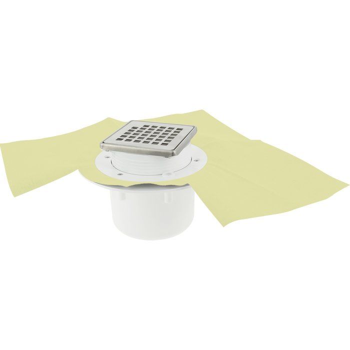 Siphon Vertical pour douche carrelée - 100 x 100 mm - Docia Sicax - Nicoll