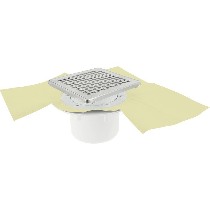 Siphon Vertical pour douche carrelée - 150 x 150 mm - Docia Sicax - Nicoll