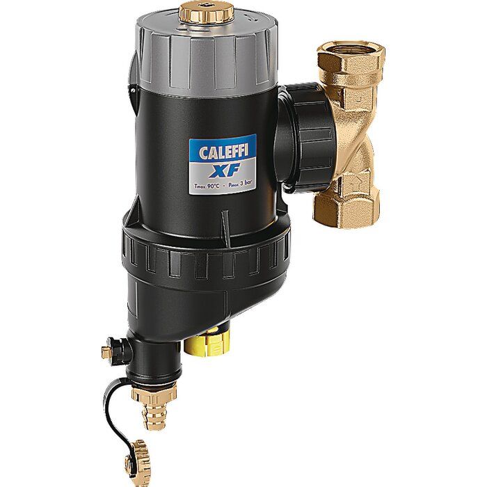 Pot de décantation magnétique autonettoyant - FF 1'' - Filtration 5 µm - CALEFFI XF - Thermador
