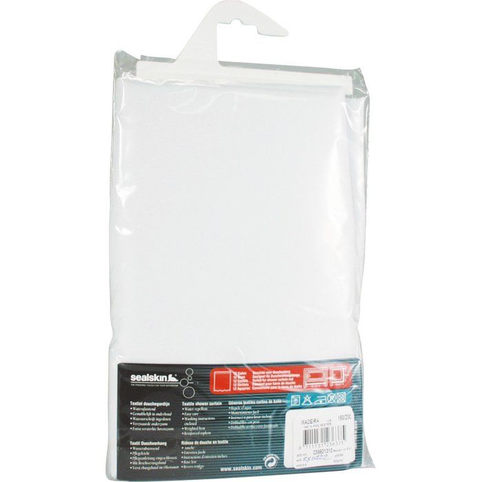 Rideau vinyle blanc sans anneaux - 120 x 200 - Sealskin