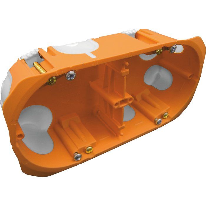 Boîte d'encastrement double- Ht 40 - 12  entrées - Capri