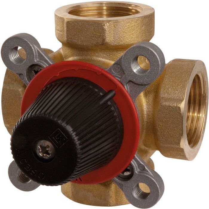 Vanne mélangeuse 4 voies laiton - F 3/4" - Thermador
