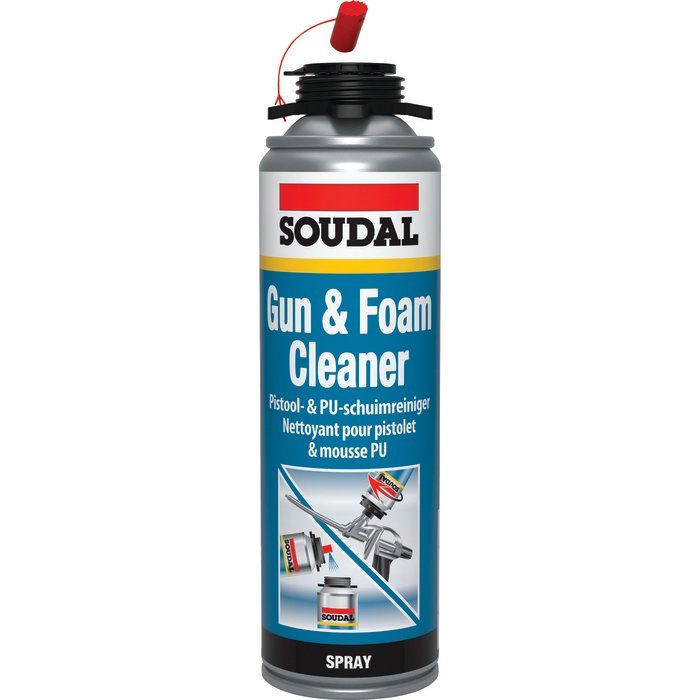 Nettoyant mousse pour pistolet - 500 ml - Gun & Foam Cleaner - Soudal