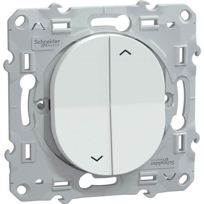 Interrupteur double pour volet roulant - Ovalis -  Schneider - 6 AX