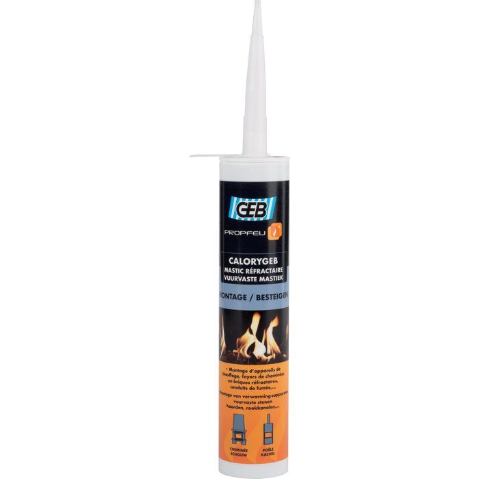 Mastic réfractaire Calorygeb - Cartouche 310 ml - Geb