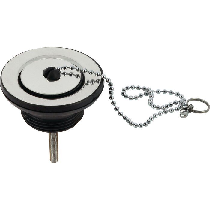 Bonde de lavabo à bouchon-chaînette - Ø 63 mm - M 1’’1/4 - Plastique recyclé - Nicoll