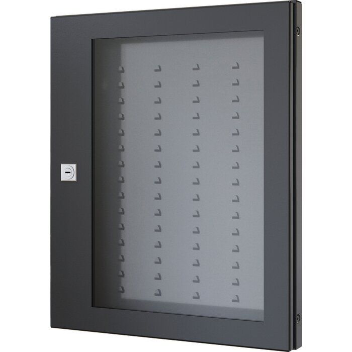 Tableau nominatif gris mural intérieur 32 porte-étiquettes format A4 - Leabox