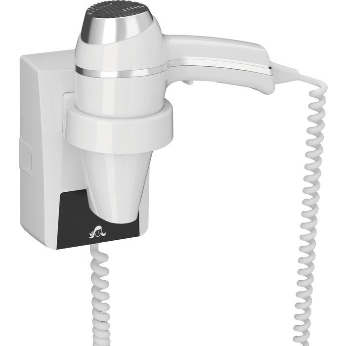 Sèche cheveux mural Clipper II - Blanc - JVD