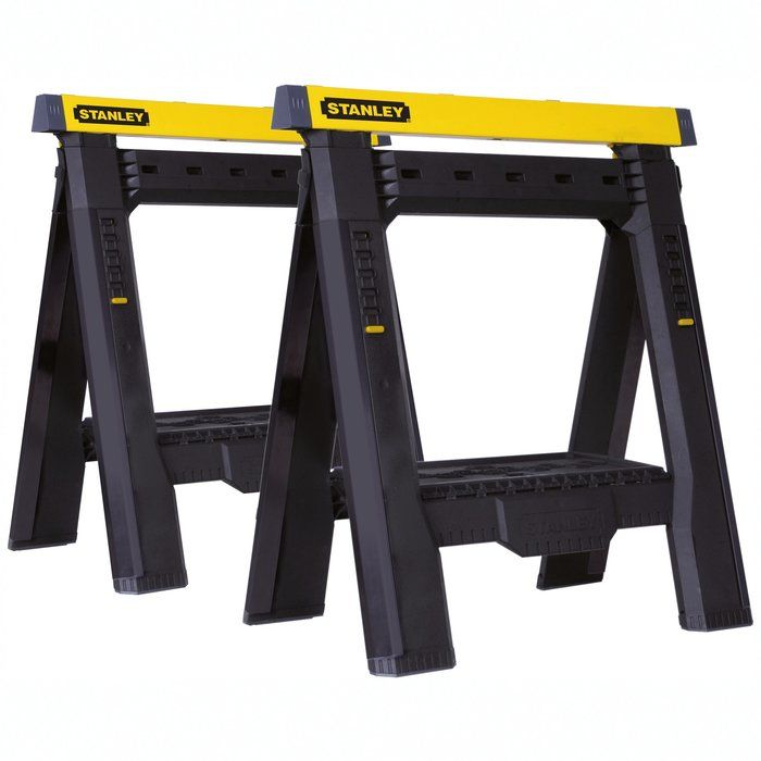 Tréteau pliable télescopiques - Lot de 2 - Stanley