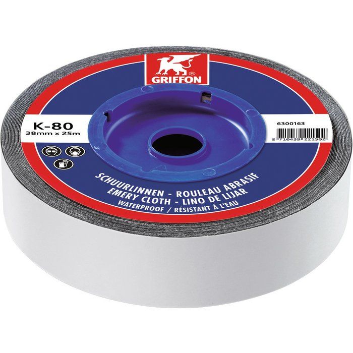 Rouleau d'abrasif waterproof - 25 m - Griffon