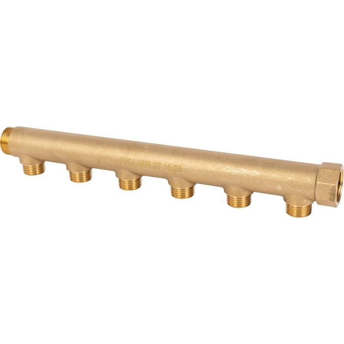 Collecteur Riquier 6 Sorties 3/4" Avec Vannes 1/2" - Distribution Eau Multidirectional