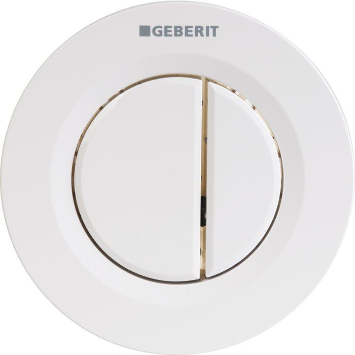 Bouton poussoir blanc - Double touche - Réservoir dissimulé - Geberit