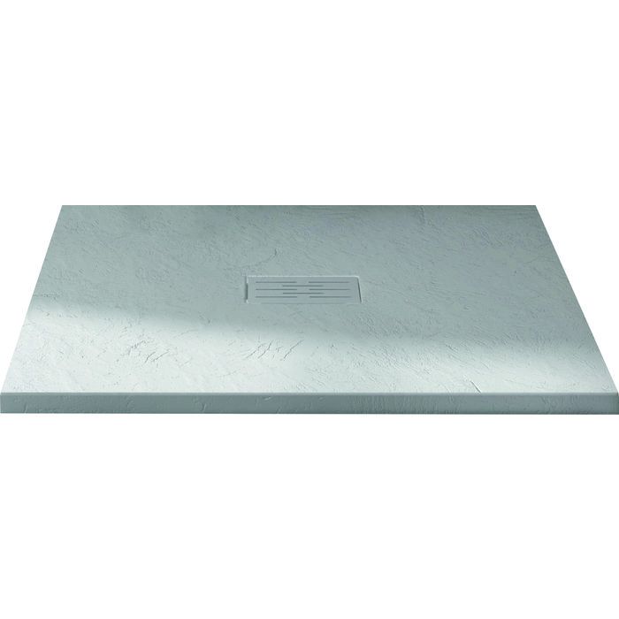 Receveur de douche extra plat - Kinerock Evo - Kinedo - 160 x 80 cm - Blanc effet pierre