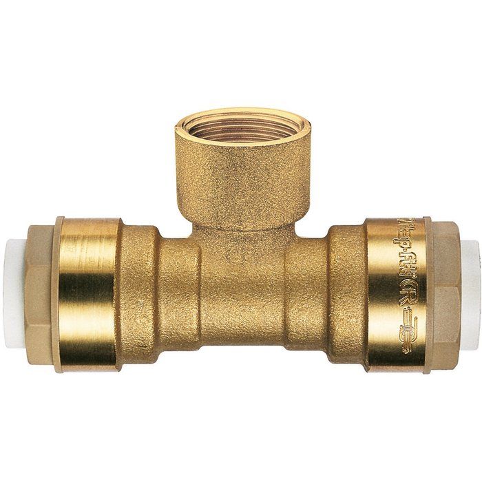 Raccord laiton en T à emboîtement - Ø 18 mm - Itap