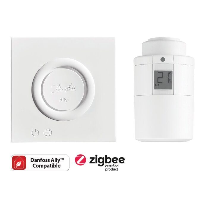 Pack de démarrage chauffage connecté - Passerelle Smart Home et Tête thermostatique - Ally™ - Danfoss