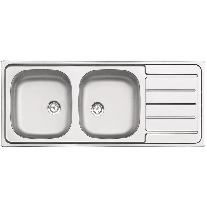 Grand évier Cuisine Inox Franke 120x60 Cm à Encastrer Neuf