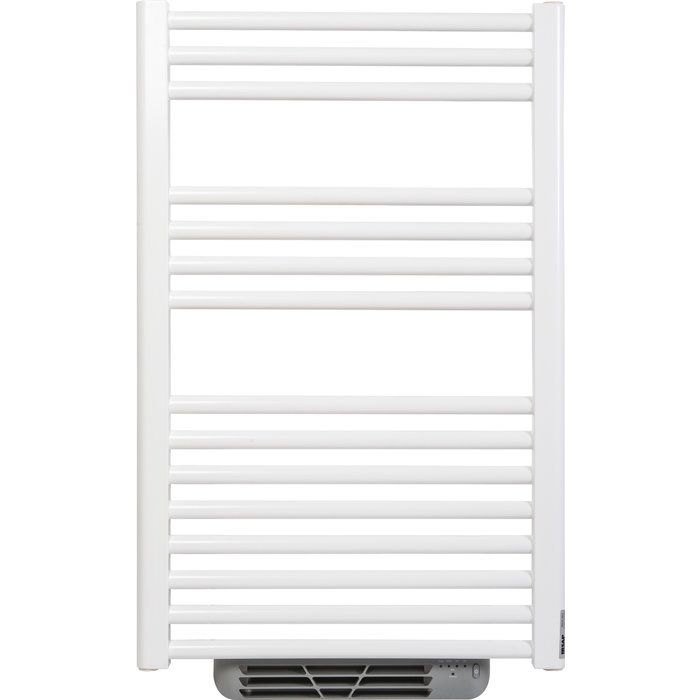 Sèche-serviettes eau chaude avec soufflerie blanc - 710 + 1000 W - 530 x 1509 mm - Ares Booster - Irsap