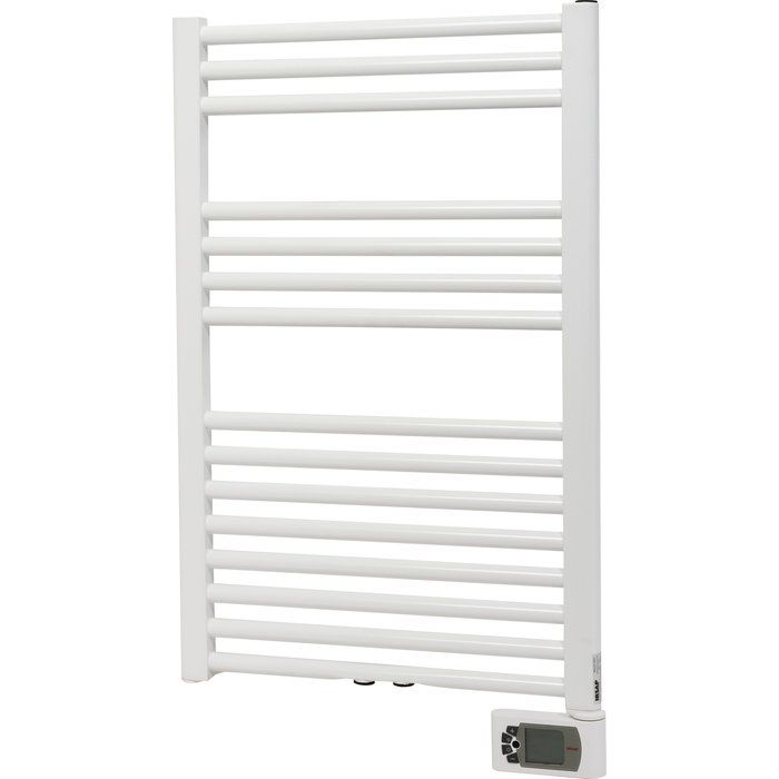 Sèche-serviettes mixte blanc - 384 W - 530 x 818 mm - Raccord central 50 mm - Résistance IR digitale incluse - Ares mixte - Irsap