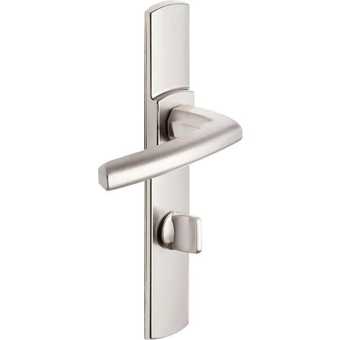 Poignée de porte intérieure - Scult Bezault - Chromé velours - Condamnation - Vachette