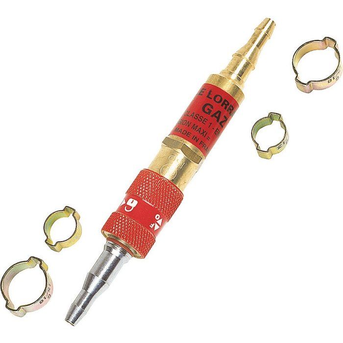 Lot De 2 Connecteurs Clapet Anti-Retour Air Comprimé 8 Mm - Raccord Rapide Pneumatique