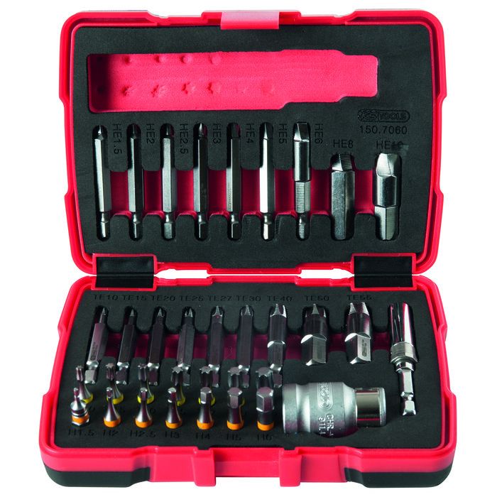 Coffret d'embouts d'extraction - KS Tools - 34 pièces