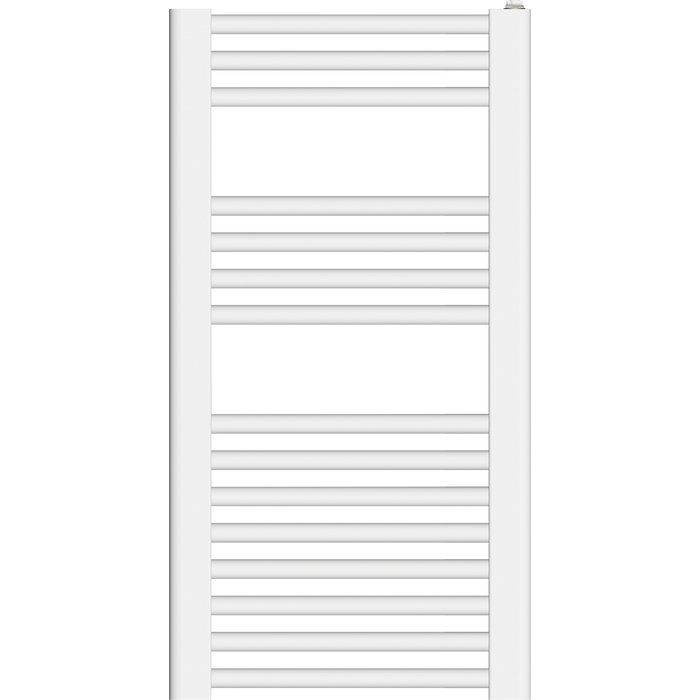 Sèche-serviettes eau chaude étroit blanc - 324 W - 430 x 818 mm - Raccordement standard - Compatible mixte - Ares - Irsap