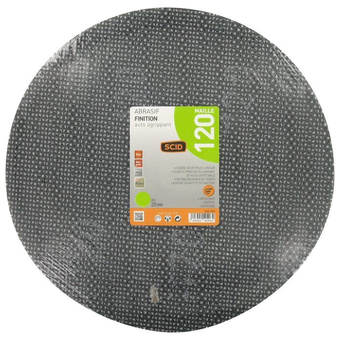 Disque auto-agrippant Ø 225 - 225mm g120 /3 - SCID