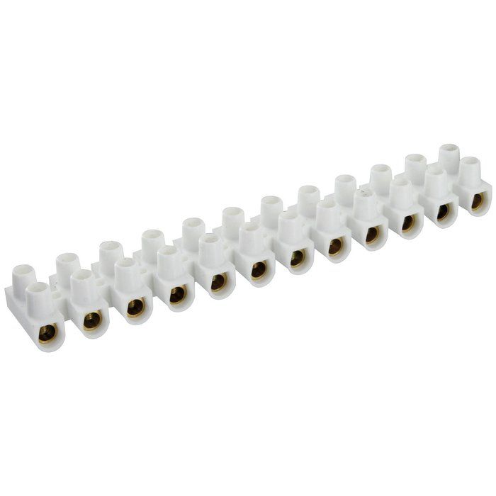 Barrette de connexion blanche séparable 16 mm² - Dhome
