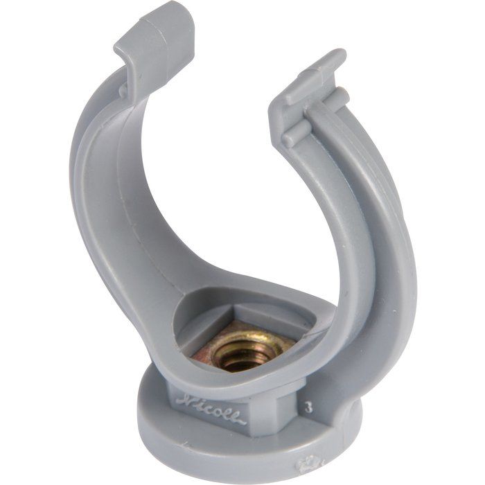 Collier lyre PVC gris simple - Tube Ø 100 mm - Nicoll