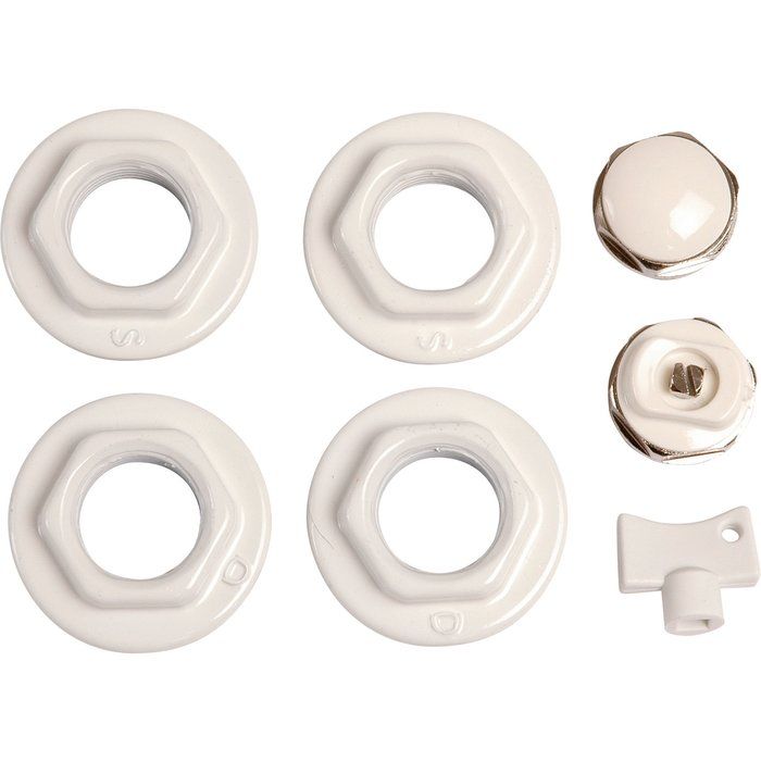 Kit universel de réductions pour radiateur - Mâle / Femelle - Filetage 1" - Thermador