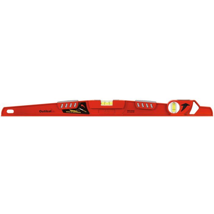 Niveau trapèze bi-matière - 40cm - Outibat