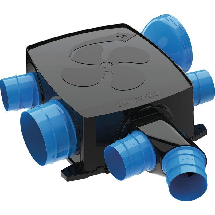 VMC simple flux hygroréglable Hygrocosy BC Flex + Atlantic Climatisation - 230 V - 51 dB - Jusqu'à 4 sanitaires - Atlantic