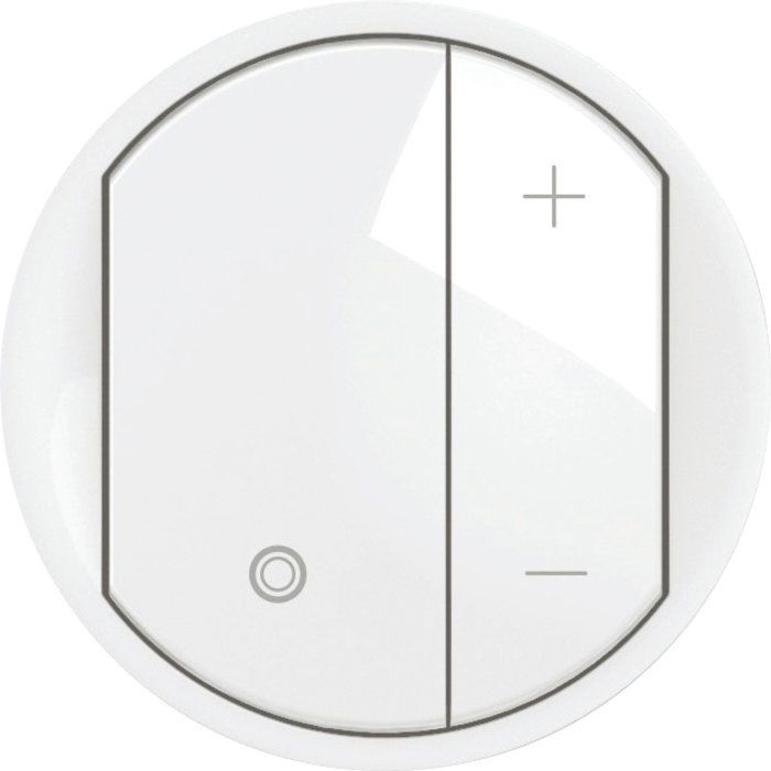 Enjoliveur blanc - Variateur type poussoir pour ballasts avec neutre - Céliane - Legrand