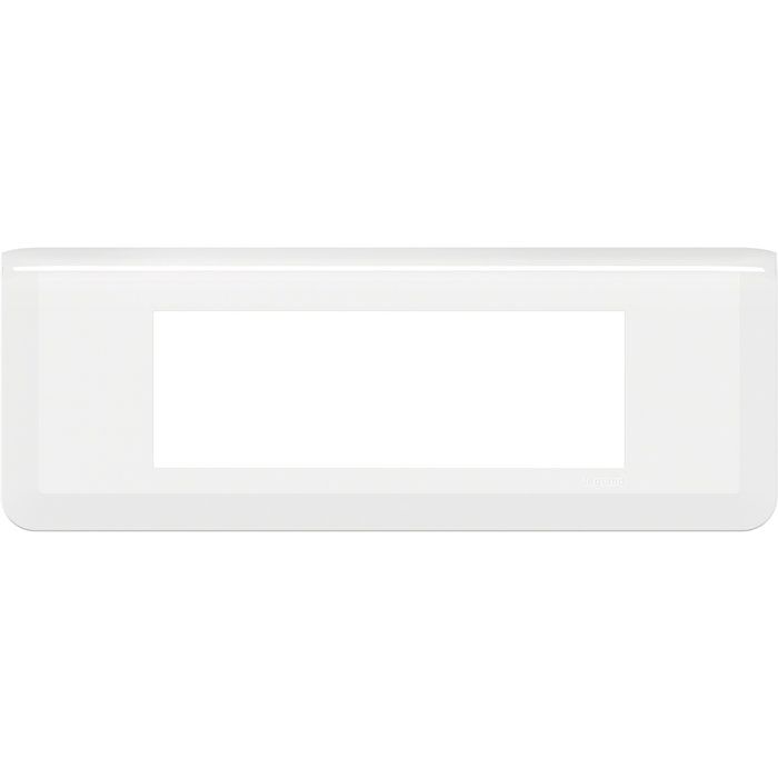 Plaque de finition horizontale Mosaic - 6 modules - Blanc - Legrand